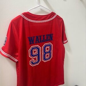Morgan Wallen rhinestone Braves Jersey